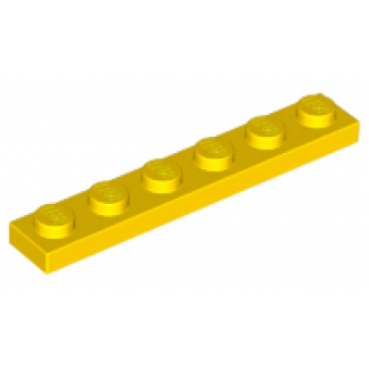 plaat 1x6 yellow